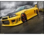 Жёлтый автомобиль GT 