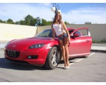 Mazda RX8 и девушка