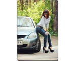 Симпатичные девушки с русским автомобил 101