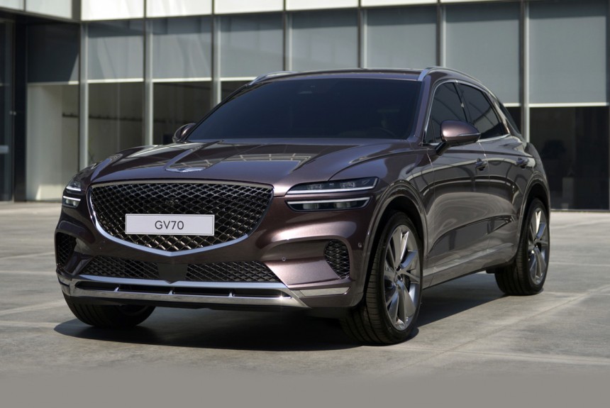 Кроссовер Genesis GV70 дебютировал в двух версиях Кроссовер Genesis GV70 дебютировал в двух версиях