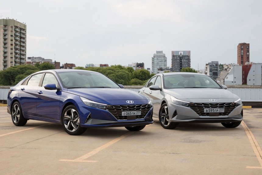 Новая Elantra приедет в Россию только с «автоматом» Новая Elantra приедет в Россию только с «автоматом»