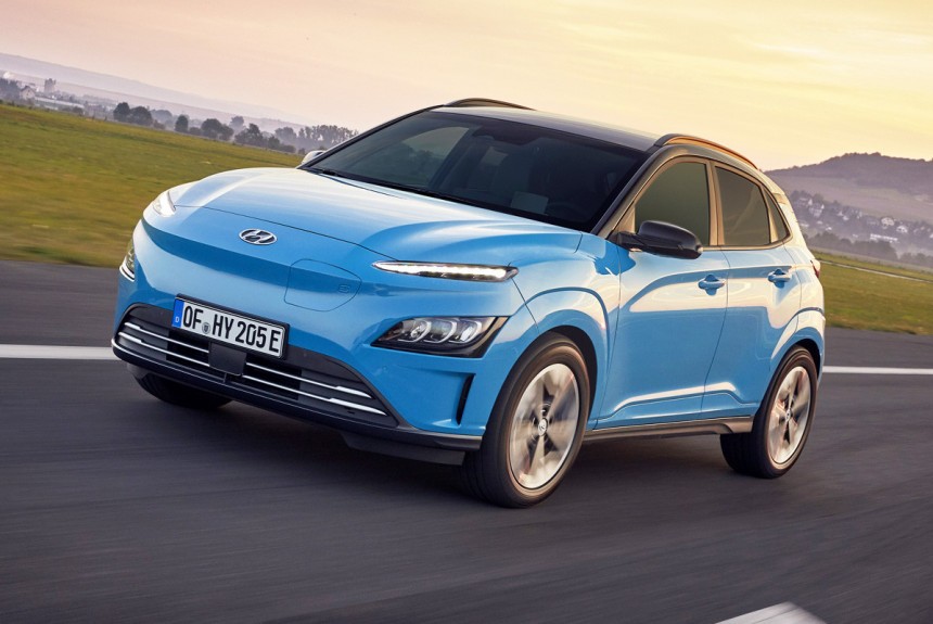 Кроссовер Hyundai Kona Electric обновлен отдельно от версий с ДВС Кроссовер Hyundai Kona Electric обновлен отдельно от версий с ДВС