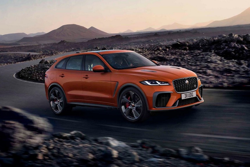 Кроссовер Jaguar F-Pace SVR стал быстрее после обновления Кроссовер Jaguar F-Pace SVR стал быстрее после обновления