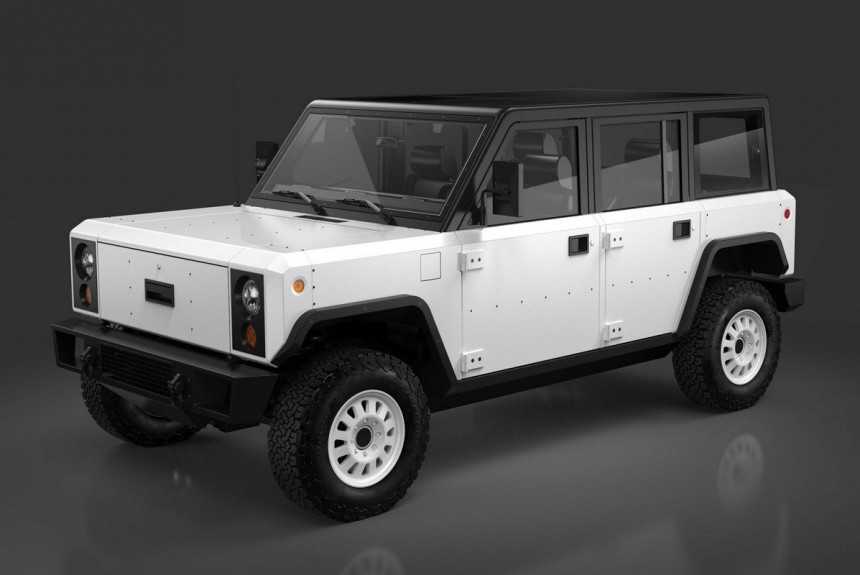 Bollinger показал серийные версии электрических вездеходов Bollinger показал серийные версии электрических вездеходов