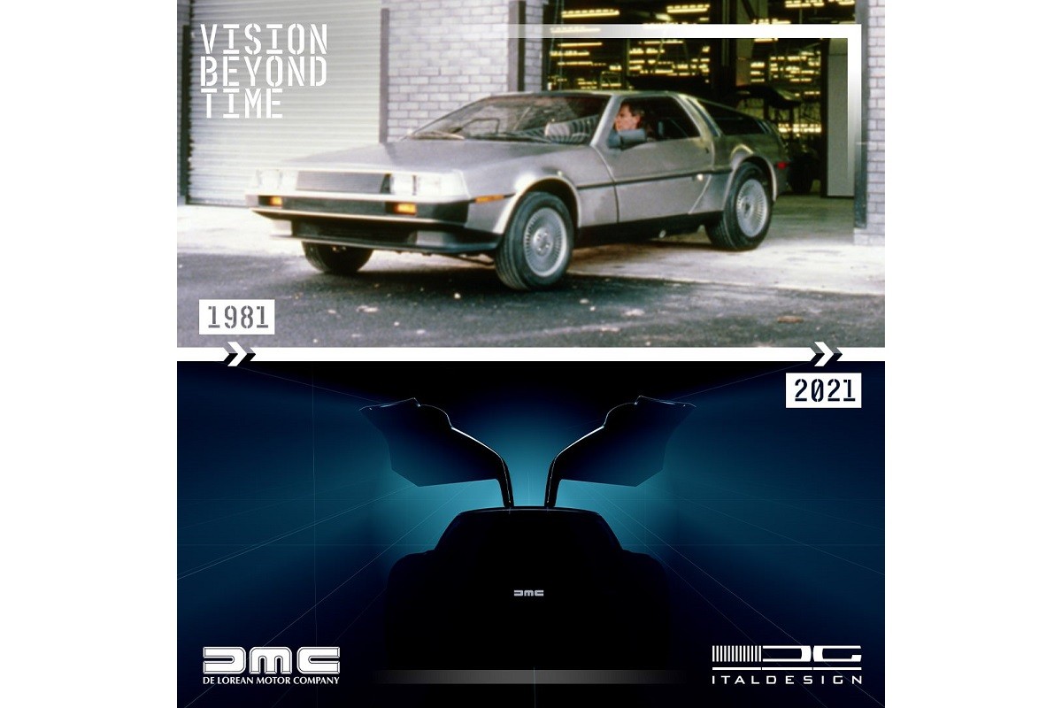 Italdesign показал тизер возрожденного купе DeLorean Italdesign показал тизер возрожденного купе DeLorean