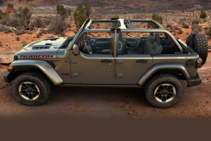 У внедорожника Jeep Wrangler появились «полудвери» У внедорожника Jeep Wrangler появились «полудвери»