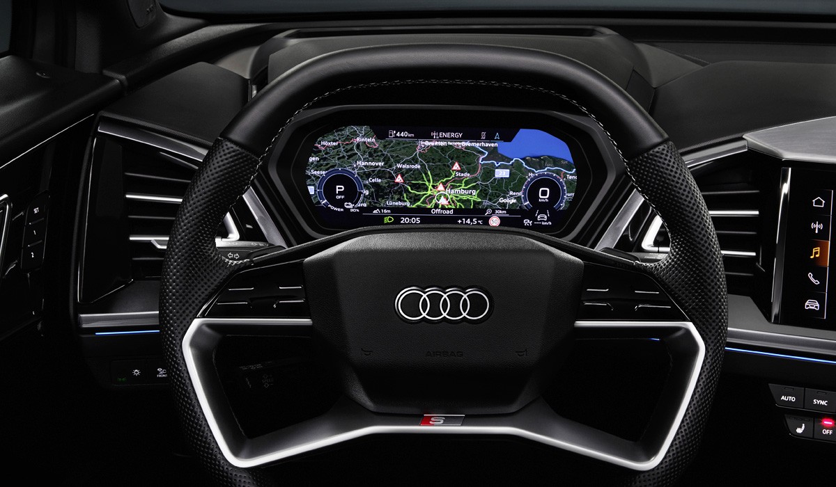 Кроссовер Audi Q4 e-tron начали рассекречивать с интерьера Кроссовер Audi Q4 e-tron начали рассекречивать с интерьера