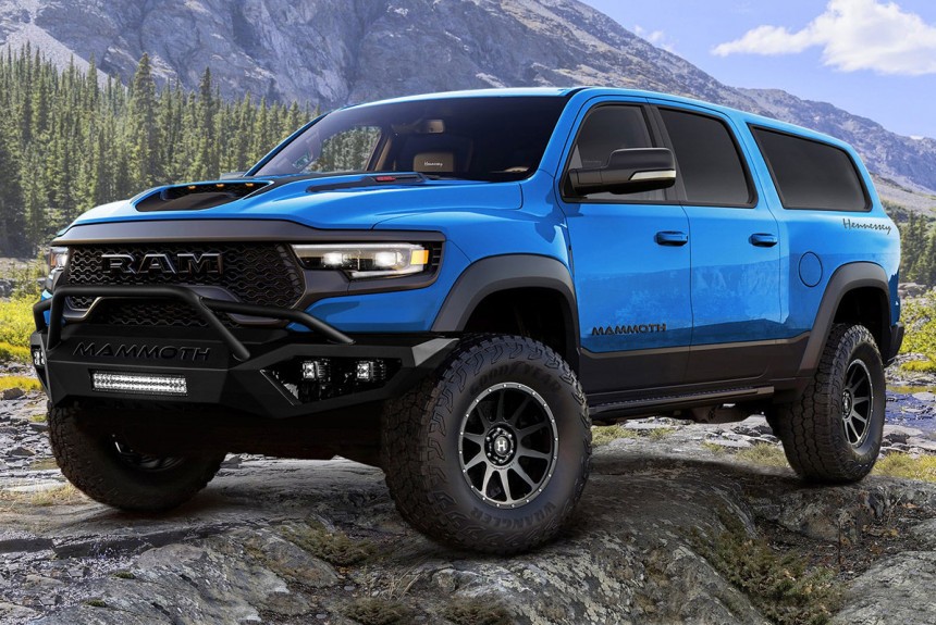 Сумасшедший внедорожник Hennessey Mammoth 1000 SUV на базе пикапа Сумасшедший внедорожник Hennessey Mammoth 1000 SUV на базе пикапа