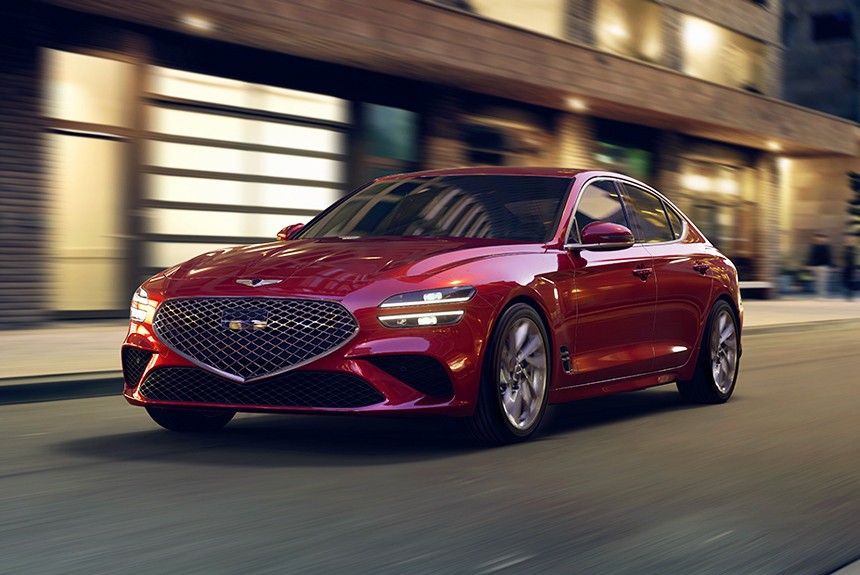 Объявлены цены на рестайлинговые седаны Genesis G70