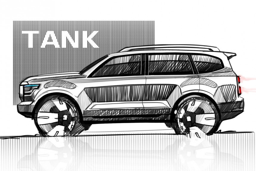 Great Wall готовит внедорожник Tank 600 с мотором V6 Great Wall готовит внедорожник Tank 600 с мотором V6