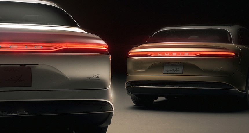 Седан Lucid Air выйдет на рынок в двух вариантах