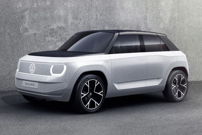 Кроссовер Volkswagen ID. Life представлен с кинотеатром в салоне