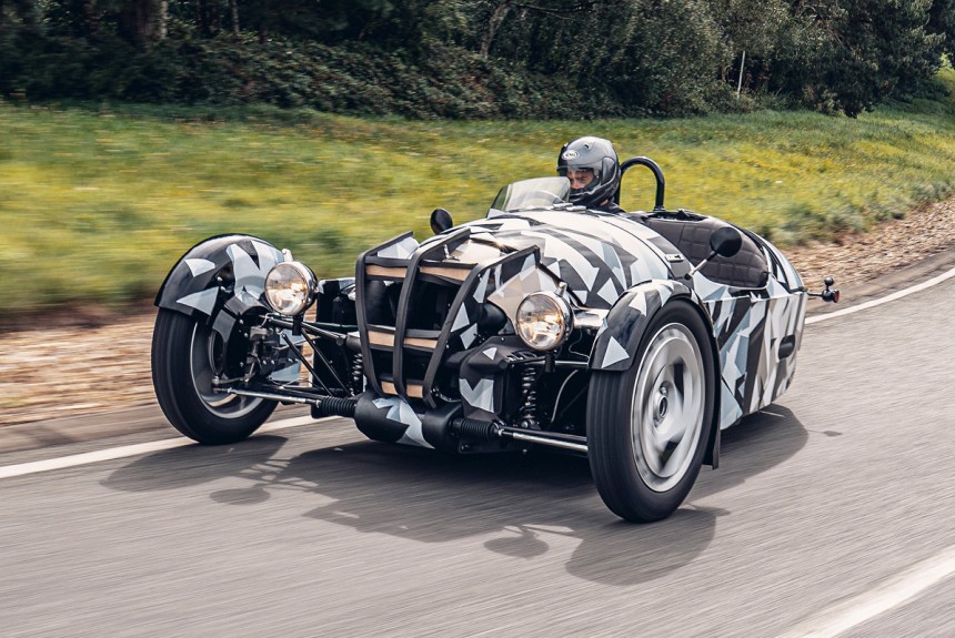 Трехколесный Morgan вернется с двигателем Ford Трехколесный Morgan вернется с двигателем Ford