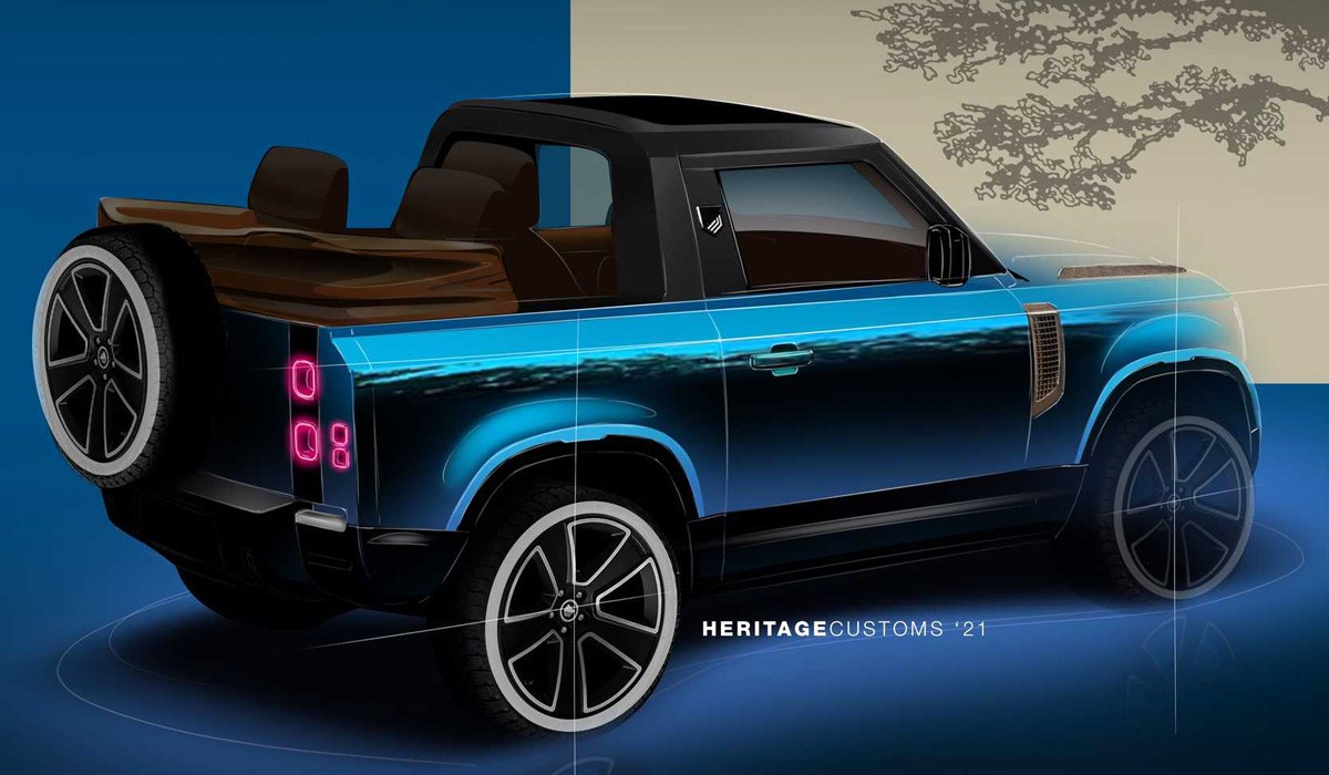 Новый Land Rover Defender превратится в кабриолет Новый Land Rover Defender превратится в кабриолет