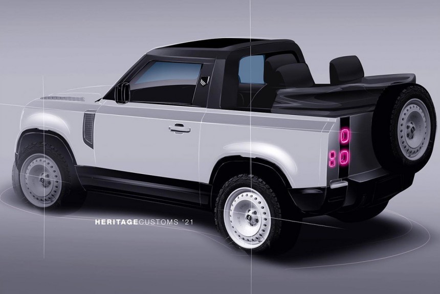 Новый Land Rover Defender превратится в кабриолет Новый Land Rover Defender превратится в кабриолет