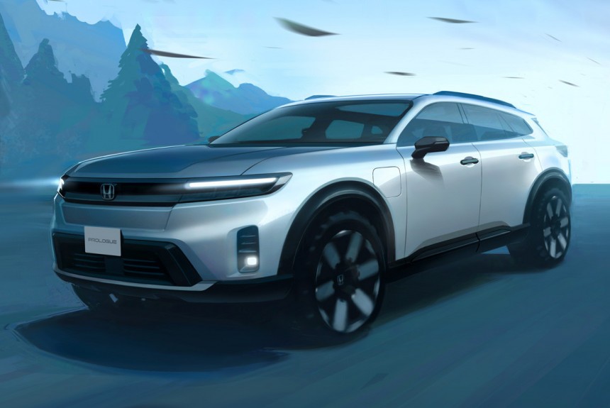 Кроссовер Honda Prologue показали на первом тизере