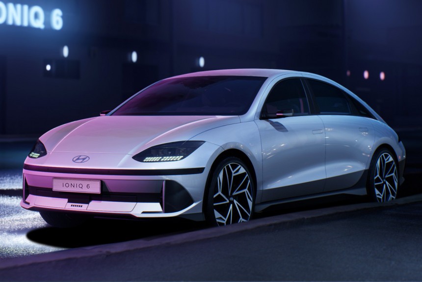 Электрический стримлайнер: рассекречен седан Hyundai Ioniq 6