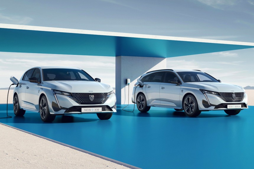 Электрический Peugeot E-308: хэтчбек и универсал