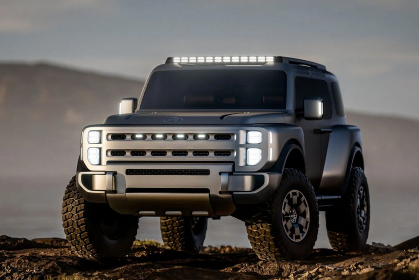 Показан концепт рамного вездехода Hyundai Boulder