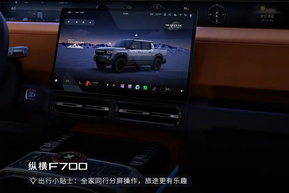 Серийный пикап Jetour Zongheng F700 показан на официальных изображениях