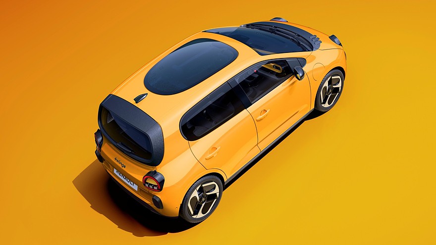 Новый Renault Twingo обрёл необычную панорамную крышу в форме картофелины