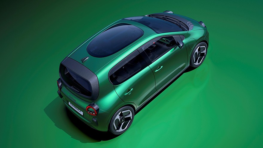Новый Renault Twingo обрёл необычную панорамную крышу в форме картофелины